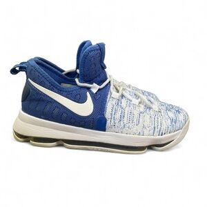 Nike KD 9 Kevin Durant Home Zoom‎ Youth 6.5 Royal Blue / White Sneakers 855908